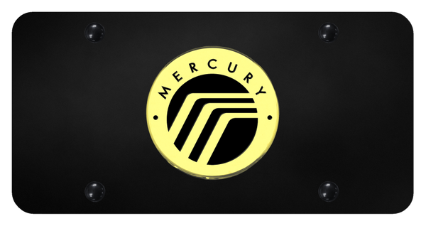 Mecury Mercury License Plate - Gold on Black License Plate - MRY.GB