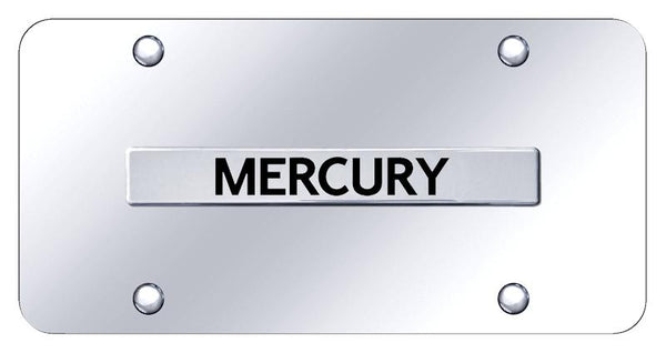 Ford Mercury Chrome on Chrome 3D Bar License Plate - MRY.N.CC