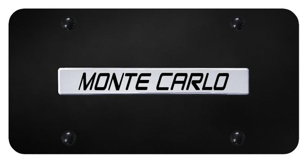 Chevrolet Monte Carlo Chrome on Black 3D Bar License Plate - MTC.N.CB