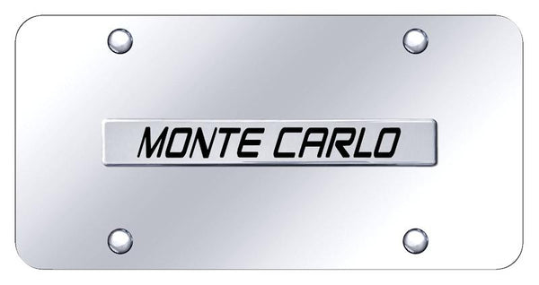 Chevrolet Monte Carlo Chrome on Chrome 3D Bar License Plate - MTC.N.CC