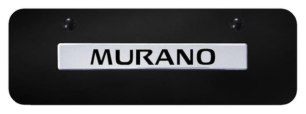 Nissan Murano Chrome on Black 3D Bar Mini License Plate - MUR.N.CBM