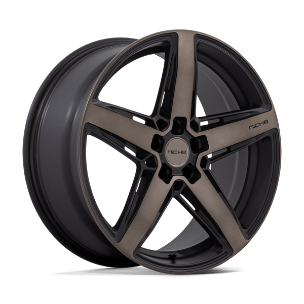 Niche 1PC M271 TERAMO MATTE BLACK WITH DOUBLE DARK TINT FACE Wheels for 2013-2018 ACURA MDX [] - 20X9 25 mm - 20"  - (2018 2017 2016 2015 2014 2013)