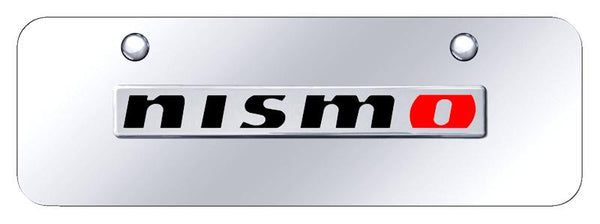 Nissan NISMO Chrome on Chrome 3D Bar Mini License Plate - NSM.N.CCM