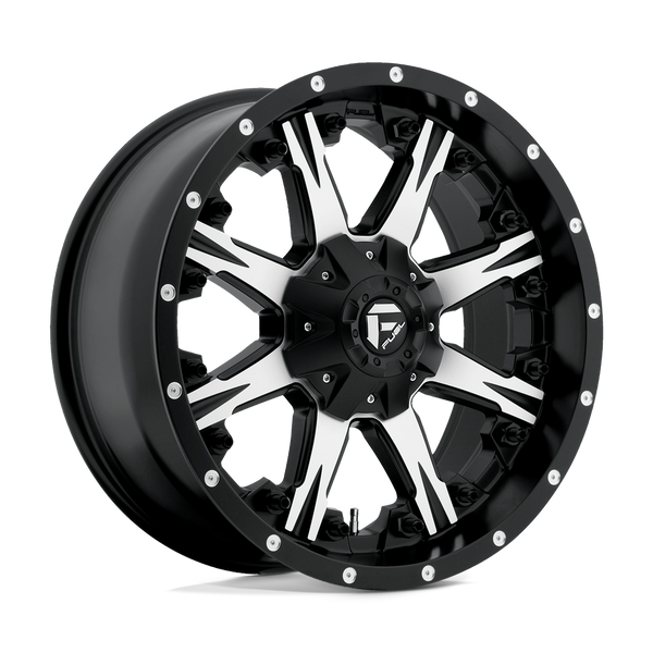 Fuel 1PC D541 NUTZ MATTE BLACK MACHINED Wheels for 2022-2024 FORD EXPEDITION [] - 20X9 20 MM - 20"  - (2024 2023 2022)