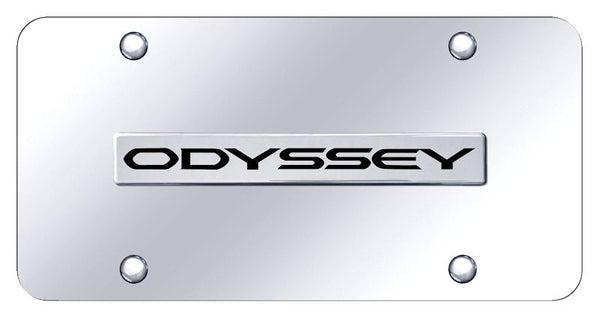 Honda Odyssey Chrome on Chrome 3D Bar License Plate - ODY.N.CC