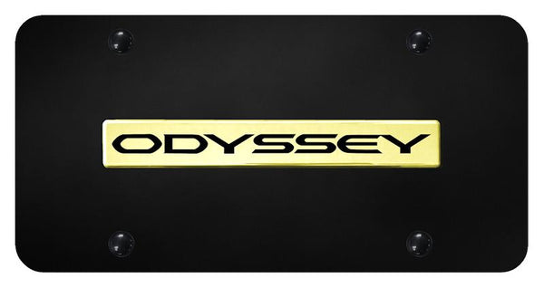 Honda Odyssey Gold on Black 3D Bar License Plate - ODY.N.GB