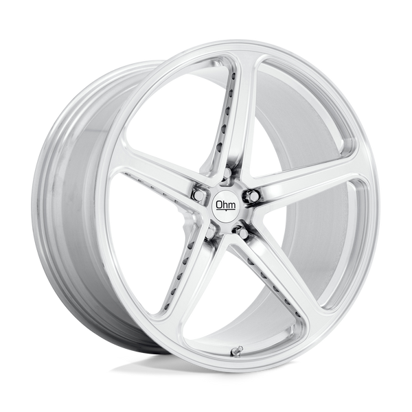 OHM AMP SILVER MACHINED Wheels for 2019-2023 ACURA RDX [] - 22X9 25 mm - 22"  - (2023 2022 2021 2020 2019)
