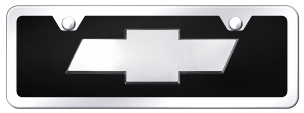 Chevrolet Chevrolet (New) Acrylic Mini Kit - Chrome on Black License Plate - P.CHV.2.CBMK