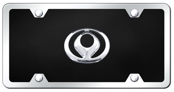 Mazda Mazda Acrylic Kit - Chrome on Black License Plate - P.MAZ.CBK