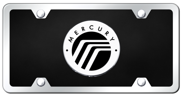 Mecury Mercury Acrylic Kit - Chrome on Black License Plate - P.MRY.CBK