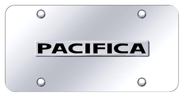 Chrysler Pacifica Chrome on Chrome 3D Bar License Plate - PAC.N.CC