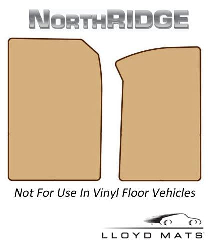 Lloyd Mats Northridge All Weather 2 Piece Front Mat for 2011-2011 Toyota Tacoma [Double Cab||Fits With Grommet Hole In Floor] - (2011)