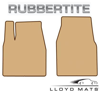 Lloyd Mats Rubbertite All Weather 2 Piece Front Mat for 2008-2010 Ford E-350 Super Duty [||Slim Line Console With Dual Stowage] - (2010 2009 2008)