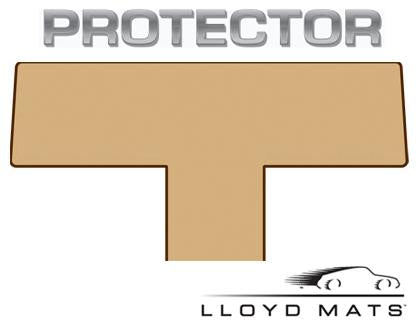 Lloyd Mats Protector Protector Vinyl All Weather 1 Piece 2nd Row Mat for 2005-2007 Honda Odyssey [||T Shape No Console Seats Spread With Lazy Susan Slits] - (2007 2006 2005)