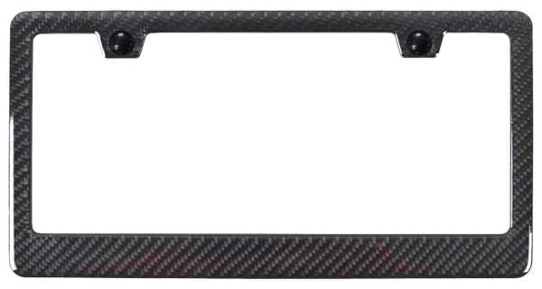 Blank ABS Carbon Fiber Frame - Gloss Black License Plate Frame - PCF.462.GLB