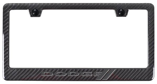 Dodge Dodge Ghost ABS Carbon Fiber Frame - UV Print on Black License Plate Frame - PCF.DODS.GST.UB