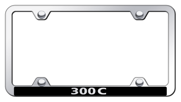 Chrysler 300C Wide Body ABS Frame - Laser Etched Mirrored License Plate Frame - PFW.30C.EC