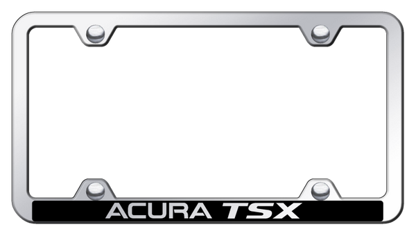 Acura Acura TSX Wide Body ABS Frame - Laser Etched Mirrored License Plate Frame - PFW.ATS.EC