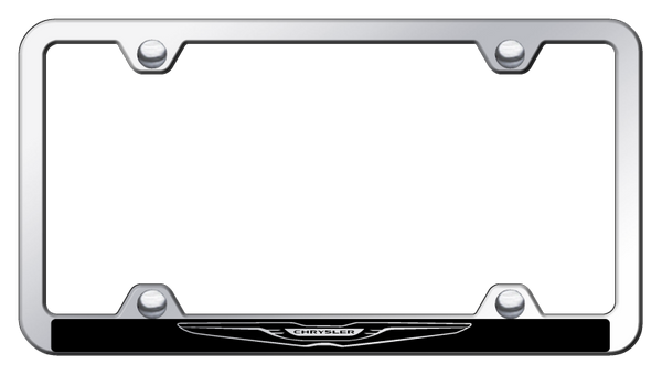 Chrysler Chrysler (Logo Only) Wide Body ABS Frame - Etched Mirrored License Plate Frame - PFW.CHRL.EC