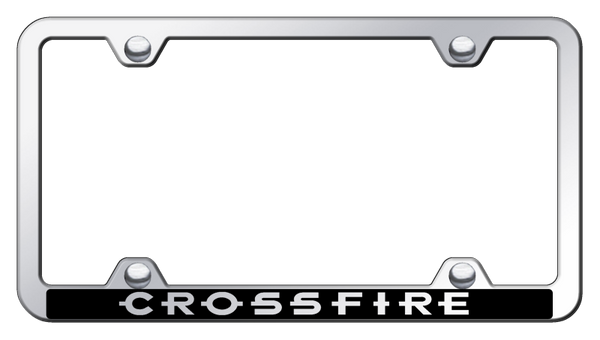 Chrysler Crossfire Wide Body ABS Frame - Laser Etched Mirrored License Plate Frame - PFW.CRO.EC