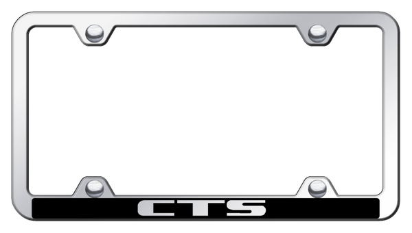 Cadillac CTS Wide Body ABS Frame - Laser Etched Mirrored License Plate Frame - PFW.CTS.EC