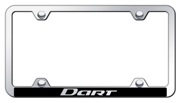 Dodge Dart Wide Body ABS Frame - Laser Etched Mirrored License Plate Frame - PFW.DART.EC