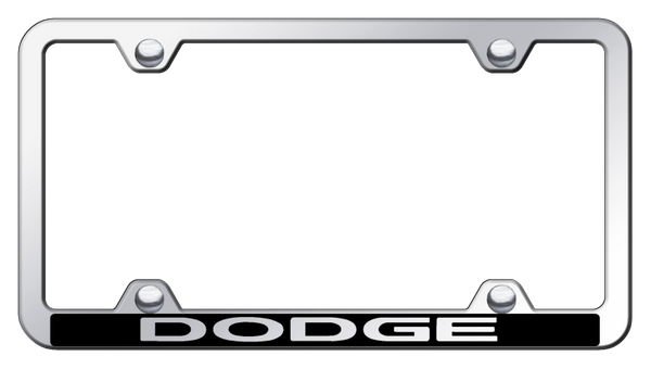 Dodge Dodge Wide Body ABS Frame - Laser Etched Mirrored License Plate Frame - PFW.DOD.EC