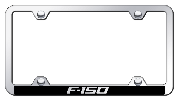 Ford F-150 Wide Body ABS Frame - Laser Etched Mirrored License Plate Frame - PFW.F15.EC