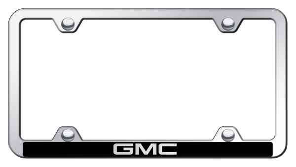 GMC GMC Wide Body ABS Frame - Laser Etched Mirrored License Plate Frame - PFW.GMC.EC