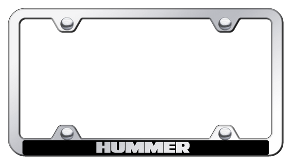 Hummer Hummer Wide Body ABS Frame - Laser Etched Mirrored License Plate Frame - PFW.HUM.EC