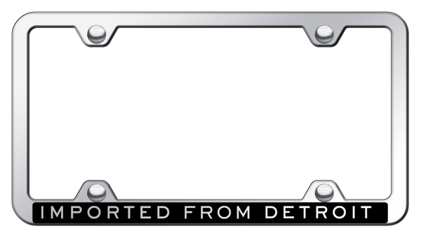 Chrysler Imported From Detroit Wide Body ABS Frame - Etched Mirrored License Plate Frame - PFW.IFD.EC