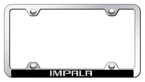 Chevrolet Impala Wide Body ABS Frame - Laser Etched Mirrored License Plate Frame - PFW.IMP.EC