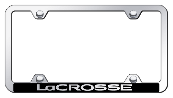 Buick LaCrosse Wide Body ABS Frame - Laser Etched Mirrored License Plate Frame - PFW.LACR.EC