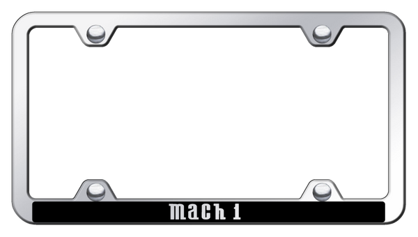 Ford Mach 1 Wide Body ABS Frame - Laser Etched Mirrored License Plate Frame - PFW.MAC.EC