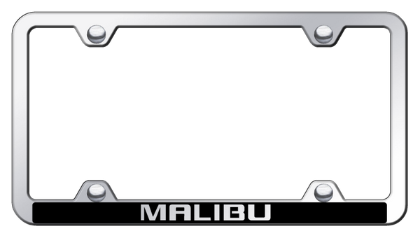 Chevrolet Malibu Wide Body ABS Frame - Laser Etched Mirrored License Plate Frame - PFW.MAL.EC