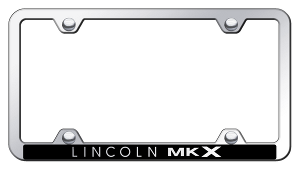 Lincoln MKX Wide Body ABS Frame - Laser Etched Mirrored License Plate Frame - PFW.MKX.EC