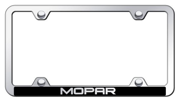 Mopar Mopar Wide Body ABS Frame - Laser Etched Mirrored License Plate Frame - PFW.MOP.EC