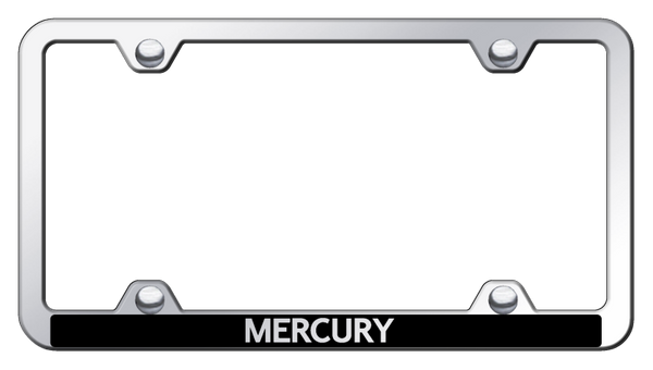 Mecury Mercury Wide Body ABS Frame - Laser Etched Mirrored License Plate Frame - PFW.MRY.EC