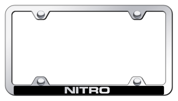 Dodge Nitro Wide Body ABS Frame - Laser Etched Mirrored License Plate Frame - PFW.NIT.EC