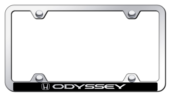 Honda Odyssey Wide Body ABS Frame - Laser Etched Mirrored License Plate Frame - PFW.ODY.EC