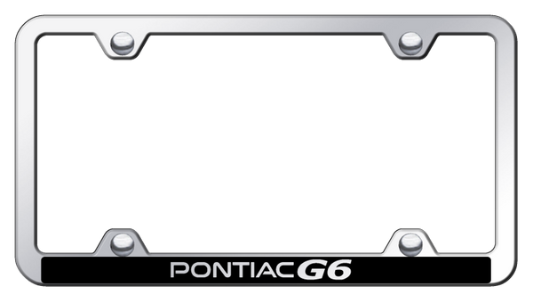 Pontiac Pontiac G6 Wide Body ABS Frame - Laser Etched Mirrored License Plate Frame - PFW.PG6.EC