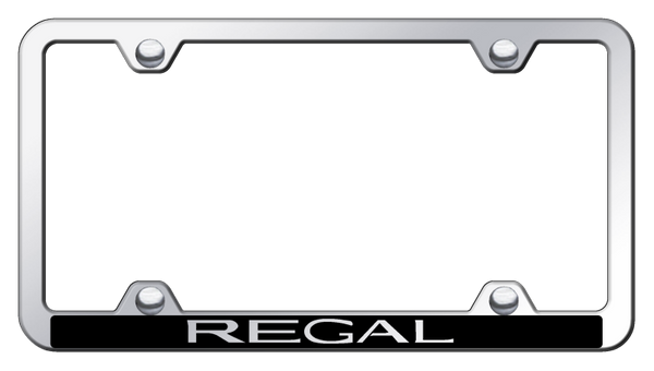 Buick Regal Wide Body ABS Frame - Laser Etched Mirrored License Plate Frame - PFW.REG.EC