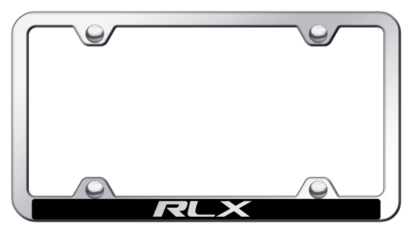 Acura RLX Wide Body ABS Frame - Laser Etched Mirrored License Plate Frame - PFW.RLX.EC