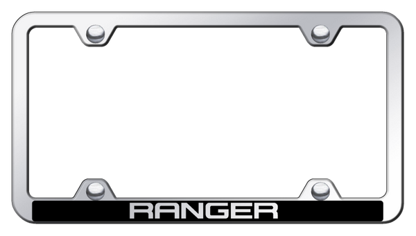 Ford Ranger Wide Body ABS Frame - Laser Etched Mirrored License Plate Frame - PFW.RNG.EC