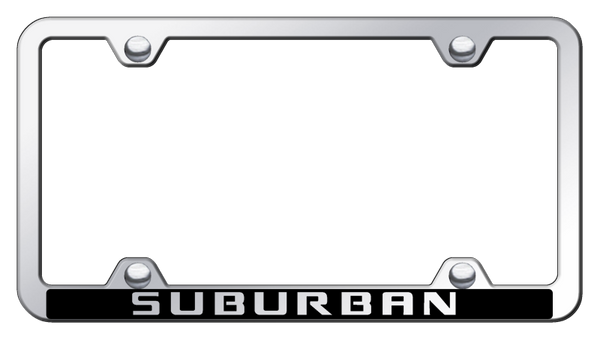 Chevrolet Suburban Wide Body ABS Frame - Laser Etched Mirrored License Plate Frame - PFW.SRB.EC