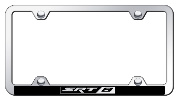 Dodge SRT-8 Wide Body ABS Frame - Laser Etched Mirrored License Plate Frame - PFW.SRT8.EC