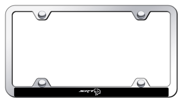 Dodge SRT Hellcat Wide Body ABS Frame - Laser Etched Mirrored License Plate Frame - PFW.SRTH.EC