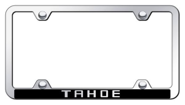 Chevrolet Tahoe Wide Body ABS Frame - Laser Etched Mirrored License Plate Frame - PFW.TAH.EC