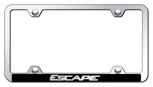 Ford Escape Wide Body ABS Frame - Laser Etched Mirrored License Plate Frame - PFW.XCA.EC