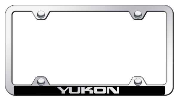 GMC Yukon Wide Body ABS Frame - Laser Etched Mirrored License Plate Frame - PFW.YUK.EC